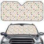 Pastel Axolotl Pattern Print Car Windshield Sun Shade