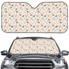 Pastel Axolotl Pattern Print Car Windshield Sun Shade