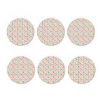 Pastel Axolotl Pattern Print Coaster Set