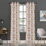 Pastel Axolotl Pattern Print Curtain