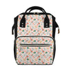 Pastel Axolotl Pattern Print Diaper Bag