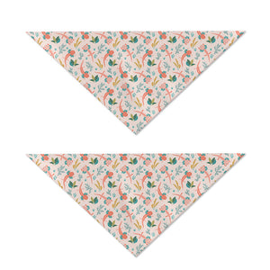 Pastel Axolotl Pattern Print Dog Bandana