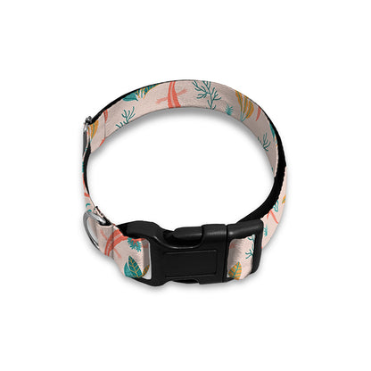Pastel Axolotl Pattern Print Dog Collar