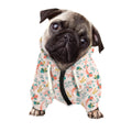 Pastel Axolotl Pattern Print Dog Zip Up Hoodie