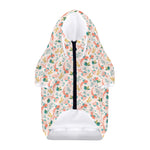 Pastel Axolotl Pattern Print Dog Zip Up Hoodie