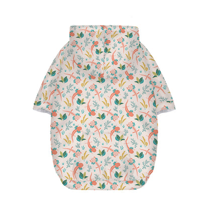 Pastel Axolotl Pattern Print Dog Zip Up Hoodie