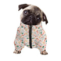Pastel Axolotl Pattern Print Dog Zip Up Jacket