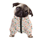 Pastel Axolotl Pattern Print Dog Zip Up Jacket