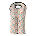Pastel Axolotl Pattern Print Double Neoprene Wine Tote