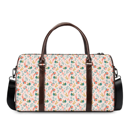 Pastel Axolotl Pattern Print Duffle Bag