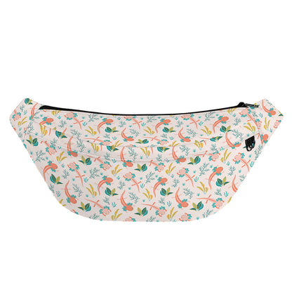 Pastel Axolotl Pattern Print Fanny Pack