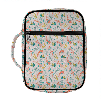 Pastel Axolotl Pattern Print Front Pocket Bible Bag