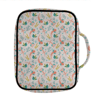 Pastel Axolotl Pattern Print Front Pocket Bible Bag