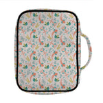 Pastel Axolotl Pattern Print Front Pocket Bible Bag