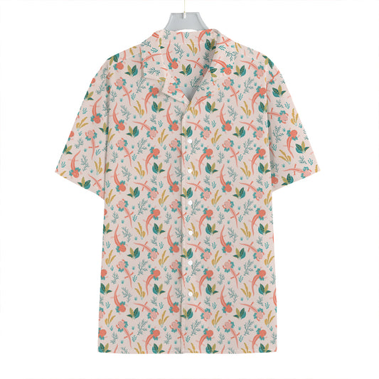 Pastel Axolotl Pattern Print Hawaiian Shirt
