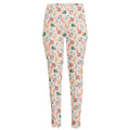 Pastel Axolotl Pattern Print High-Waisted Pocket Leggings