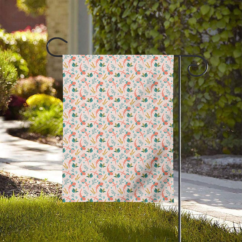 Pastel Axolotl Pattern Print House Flag