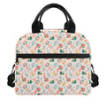 Pastel Axolotl Pattern Print Insulated Lunch Bag