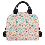 Pastel Axolotl Pattern Print Insulated Lunch Bag