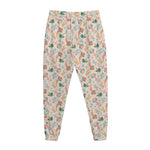 Pastel Axolotl Pattern Print Jogger Pants