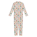 Pastel Axolotl Pattern Print Jumpsuit