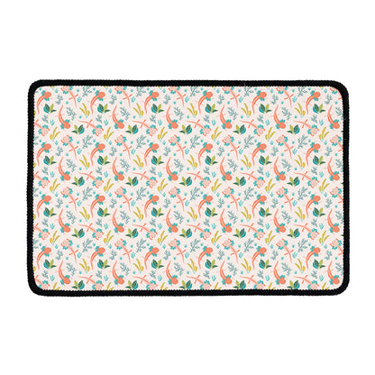 Pastel Axolotl Pattern Print Kitchen Mat