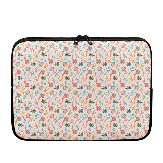 Pastel Axolotl Pattern Print Laptop Sleeve
