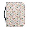 Pastel Axolotl Pattern Print Leather Bible Cover