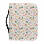 Pastel Axolotl Pattern Print Leather Bible Cover