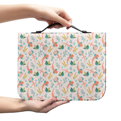 Pastel Axolotl Pattern Print Leather Bible Cover