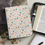 Pastel Axolotl Pattern Print Leather Bible Cover