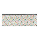 Pastel Axolotl Pattern Print Long Kitchen Mat