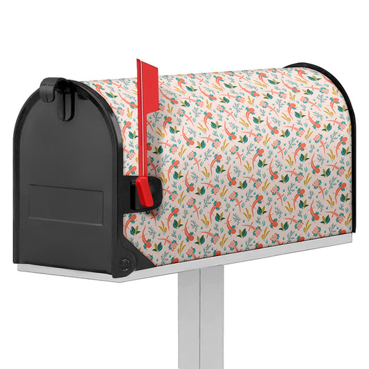 Pastel Axolotl Pattern Print Mailbox Cover