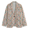 Pastel Axolotl Pattern Print Men's Blazer