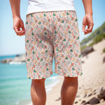 Pastel Axolotl Pattern Print Men's Cargo Shorts