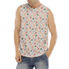 Pastel Axolotl Pattern Print Men's Fitness Tank Top