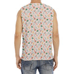 Pastel Axolotl Pattern Print Men's Fitness Tank Top