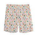 Pastel Axolotl Pattern Print Men's Athletic Shorts