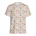 Pastel Axolotl Pattern Print Men's Athletic T-Shirt
