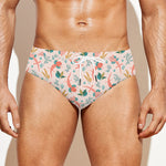 Pastel Axolotl Pattern Print Men's Swim Briefs