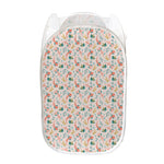 Pastel Axolotl Pattern Print Mesh Laundry Hamper