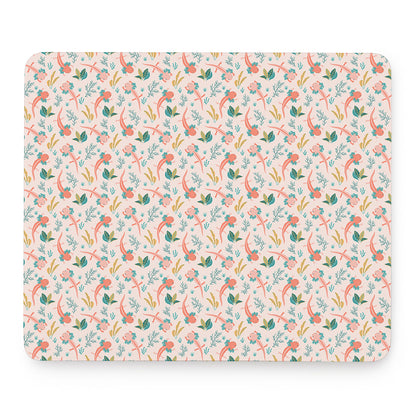Pastel Axolotl Pattern Print Mouse Pad