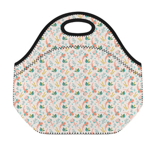 Pastel Axolotl Pattern Print Neoprene Lunch Bag