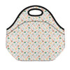 Pastel Axolotl Pattern Print Neoprene Lunch Bag