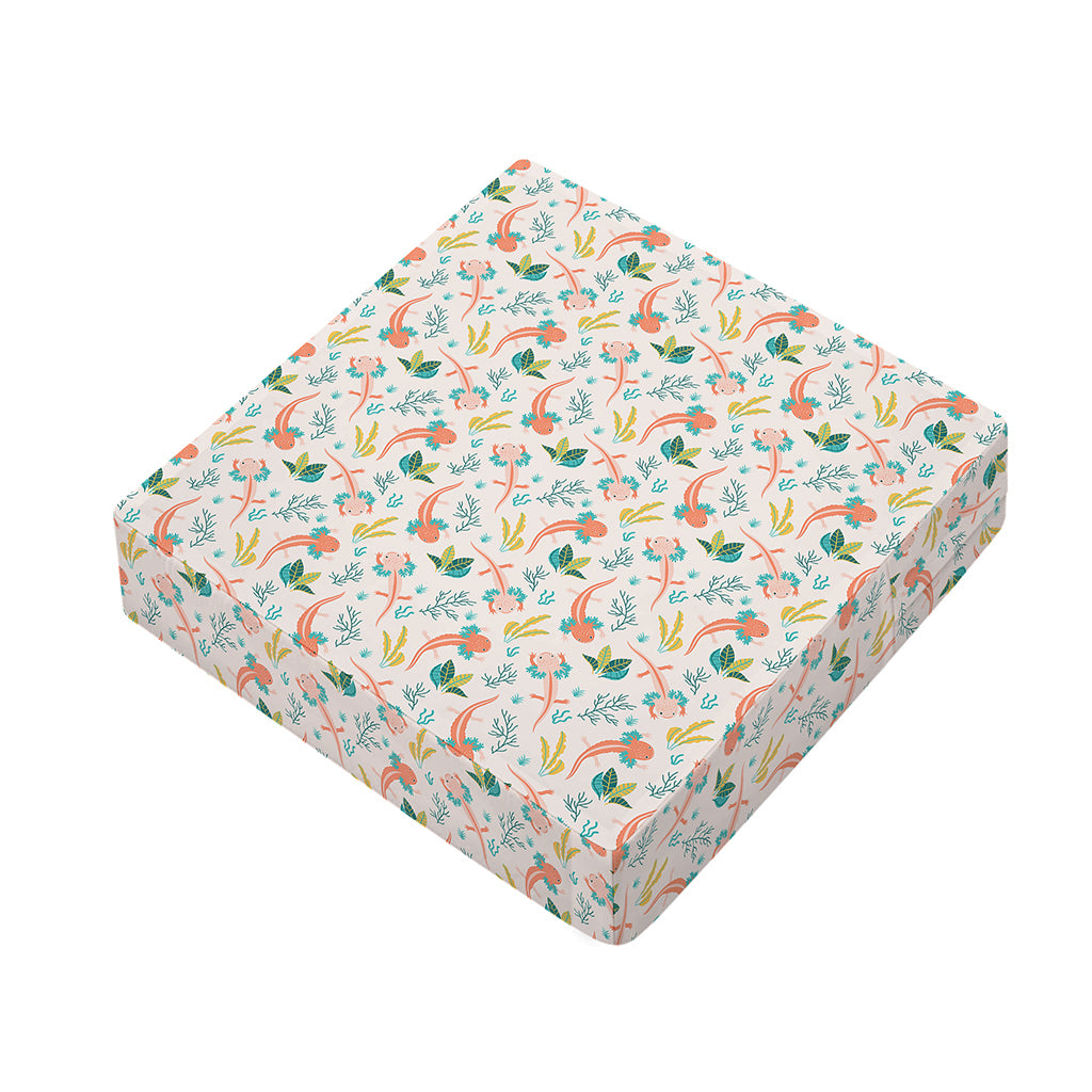 Pastel Axolotl Pattern Print Outdoor Seat Cushion Cover