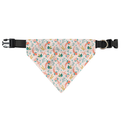 Pastel Axolotl Pattern Print Over The Collar Dog Bandana