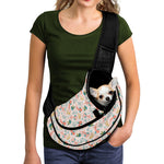 Pastel Axolotl Pattern Print Pet Sling Carrier