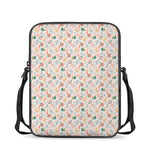 Pastel Axolotl Pattern Print Rectangular Crossbody Bag