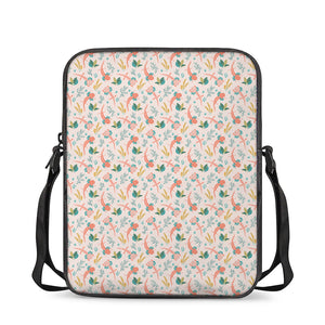 Pastel Axolotl Pattern Print Rectangular Crossbody Bag