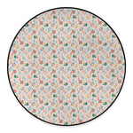 Pastel Axolotl Pattern Print Round Floor Mat